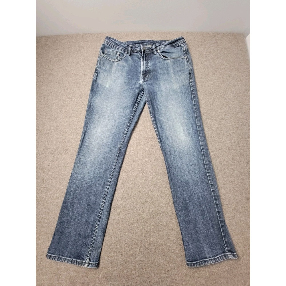 Buffalo Jeans Men 34x32 (33X30.5) Bootcut Blue Stretch David Bitton Denim